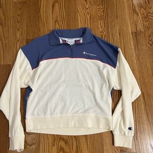 Champion colorblock quarter zip pullover